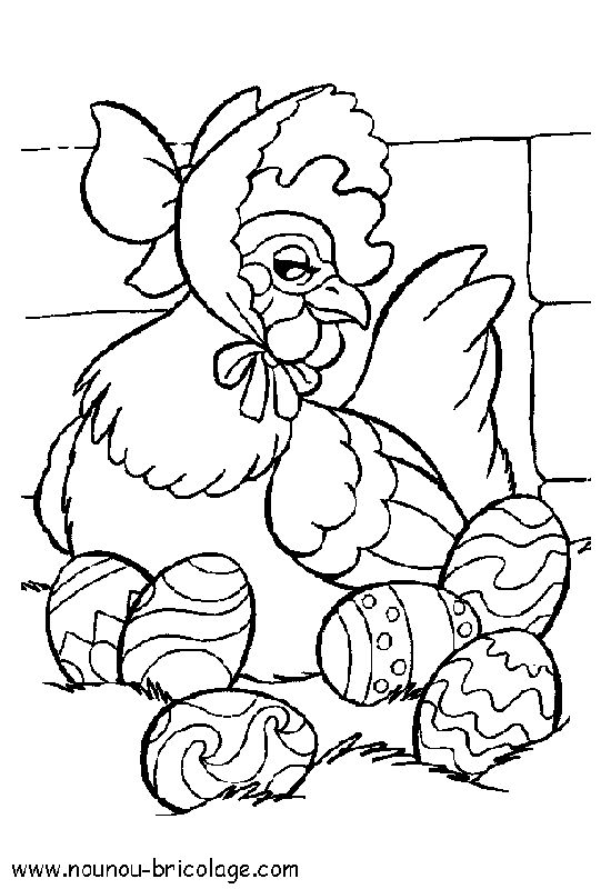 Раскраска: курица (Животные) #17345 - Бесплатные раскраски для печати