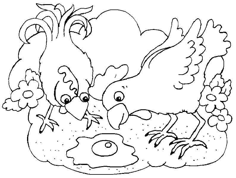 Раскраска: курица (Животные) #17348 - Бесплатные раскраски для печати