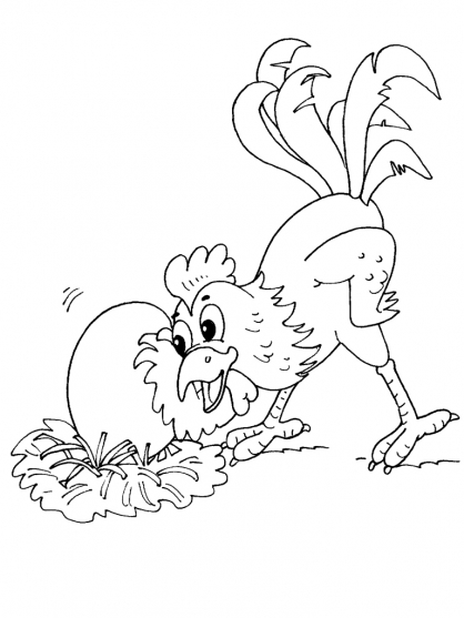 Раскраска: курица (Животные) #17353 - Бесплатные раскраски для печати