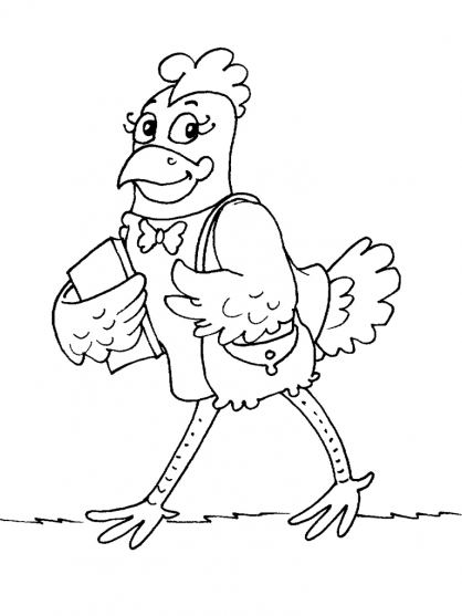 Раскраска: курица (Животные) #17356 - Бесплатные раскраски для печати
