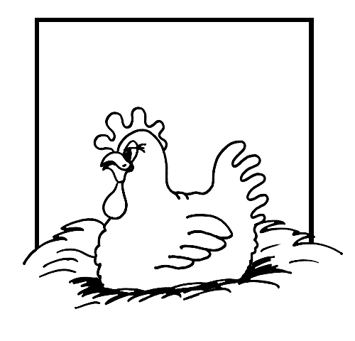 Раскраска: курица (Животные) #17358 - Бесплатные раскраски для печати