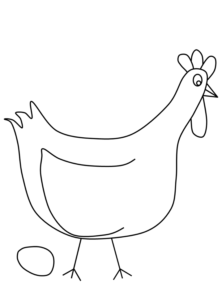 Раскраска: курица (Животные) #17359 - Бесплатные раскраски для печати