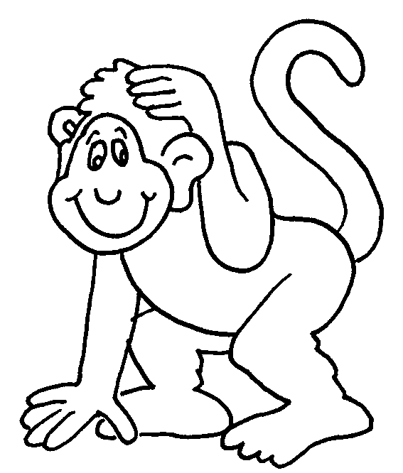 Раскраска: шимпанзе (Животные) #2809 - Бесплатные раскраски для печати