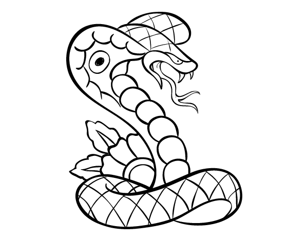 Раскраска: кобра (Животные) #3255 - Бесплатные раскраски для печати