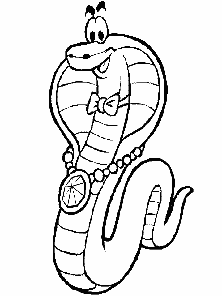Раскраска: кобра (Животные) #3295 - Бесплатные раскраски для печати
