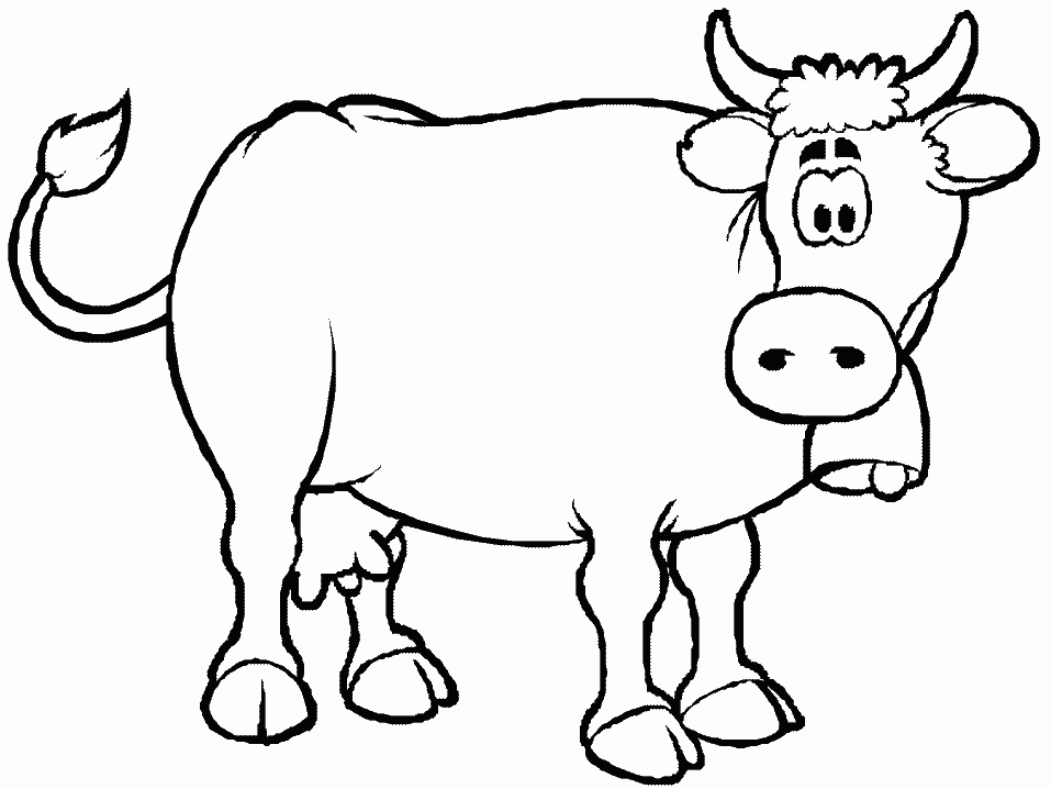 Раскраска Корова — Мир раскрасок