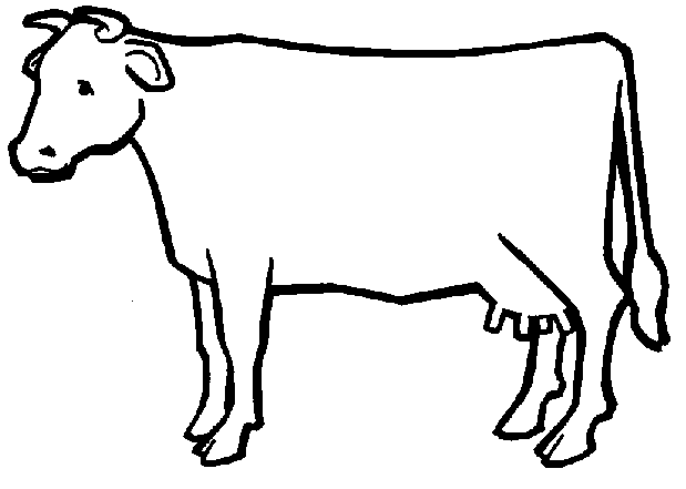 Раскраска: корова (Животные) #13198 - Бесплатные раскраски для печати