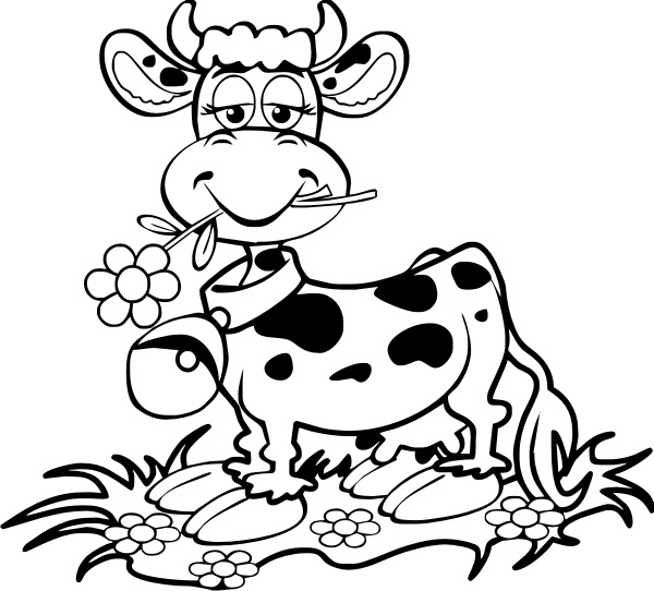 Раскраска: корова (Животные) #13203 - Бесплатные раскраски для печати