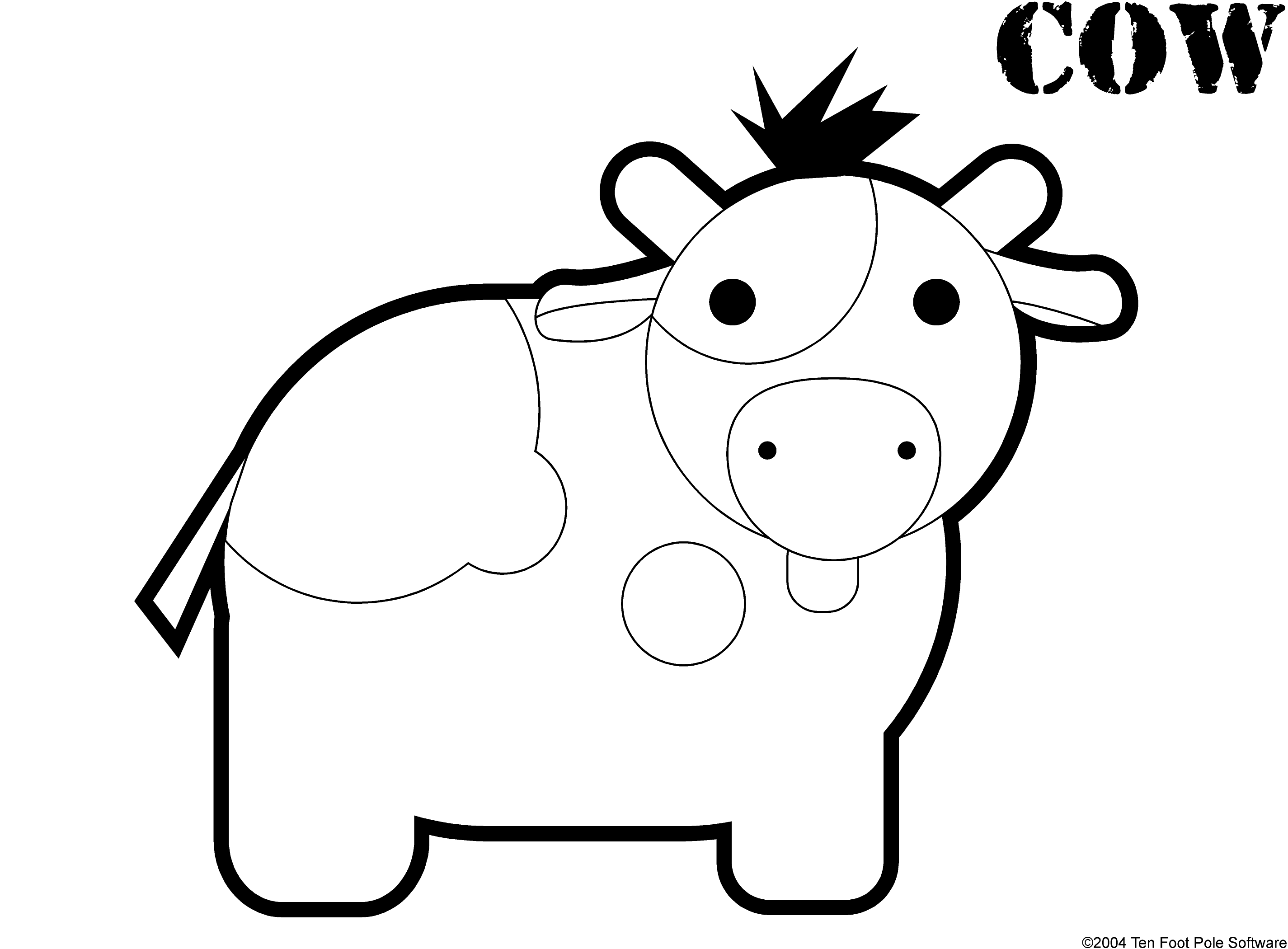 Раскраска: корова (Животные) #13218 - Бесплатные раскраски для печати