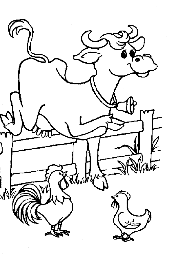 Раскраска: корова (Животные) #13235 - Бесплатные раскраски для печати