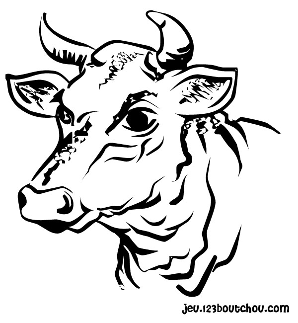 Раскраска: корова (Животные) #13249 - Бесплатные раскраски для печати
