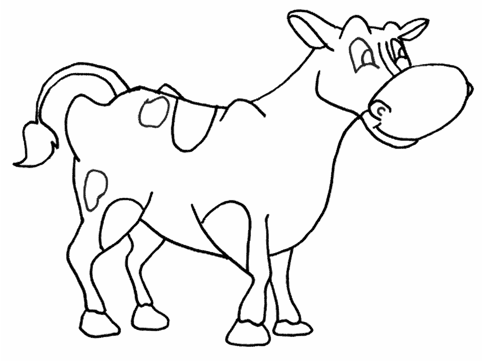 Раскраска: корова (Животные) #13267 - Бесплатные раскраски для печати