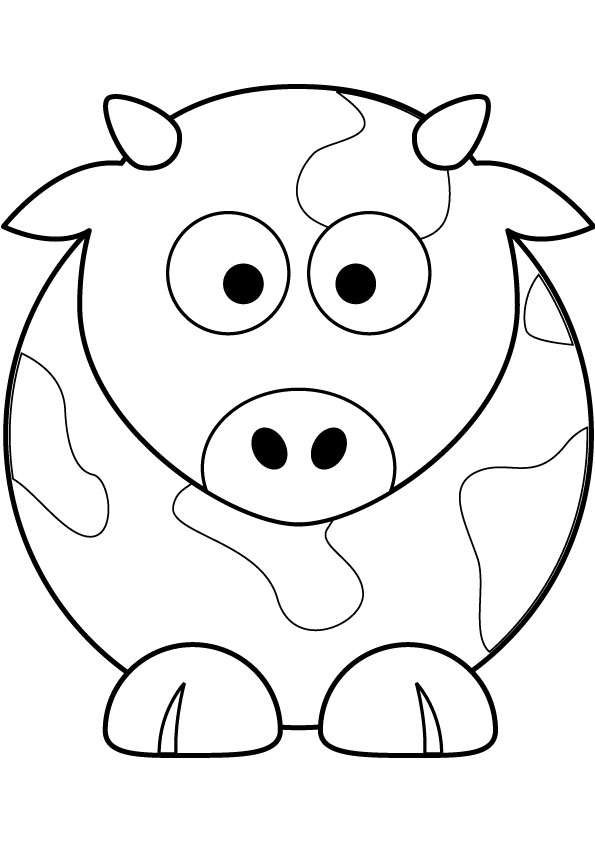 Раскраска: корова (Животные) #13273 - Бесплатные раскраски для печати