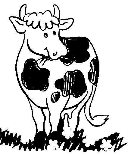 Раскраска: корова (Животные) #13289 - Бесплатные раскраски для печати