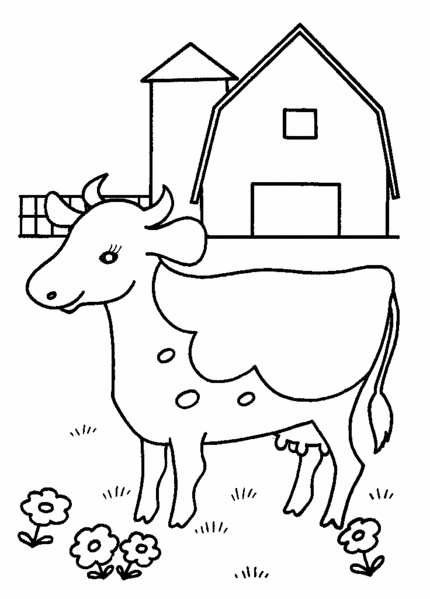 Раскраска: корова (Животные) #13311 - Бесплатные раскраски для печати
