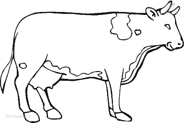 Раскраска: корова (Животные) #13319 - Бесплатные раскраски для печати