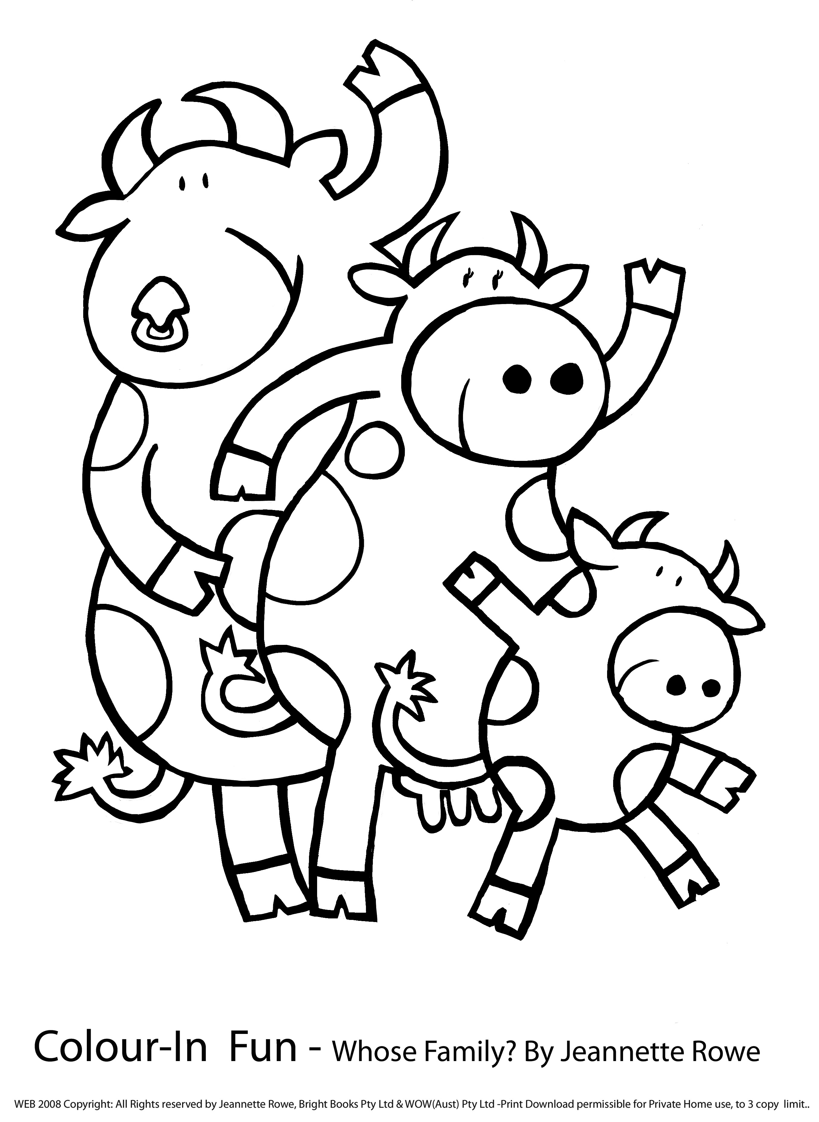 Раскраска: корова (Животные) #13327 - Бесплатные раскраски для печати