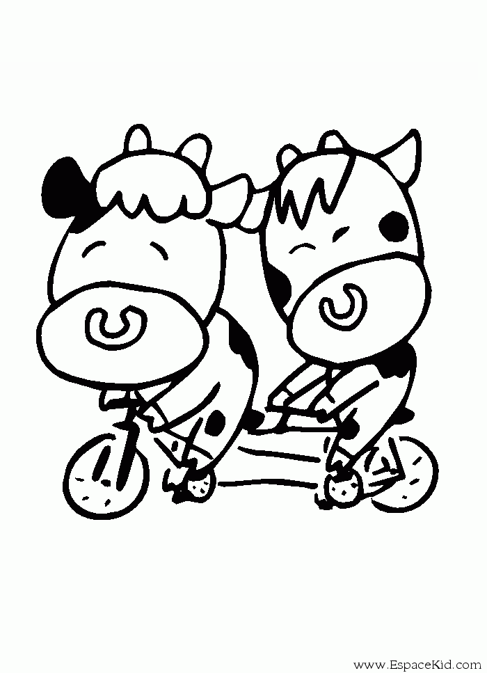 Раскраска: корова (Животные) #13331 - Бесплатные раскраски для печати