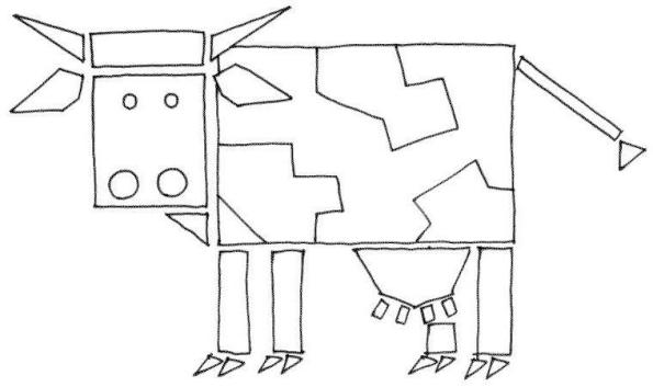 Раскраска: корова (Животные) #13362 - Бесплатные раскраски для печати