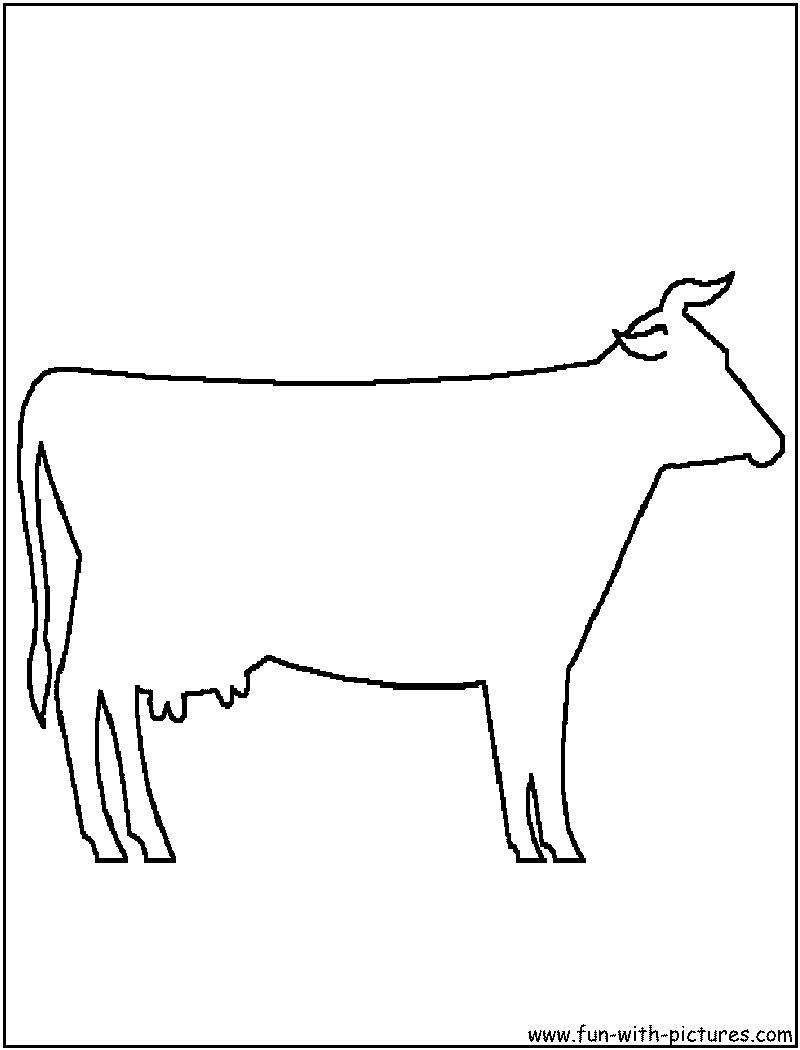 Раскраска: корова (Животные) #13367 - Бесплатные раскраски для печати