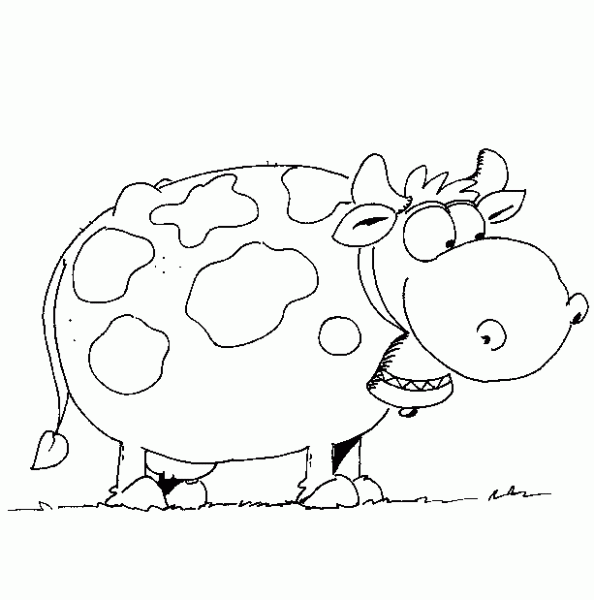 Раскраска: корова (Животные) #13383 - Бесплатные раскраски для печати