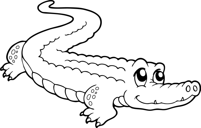 Раскраска: крокодил (Животные) #4792 - Бесплатные раскраски для печати