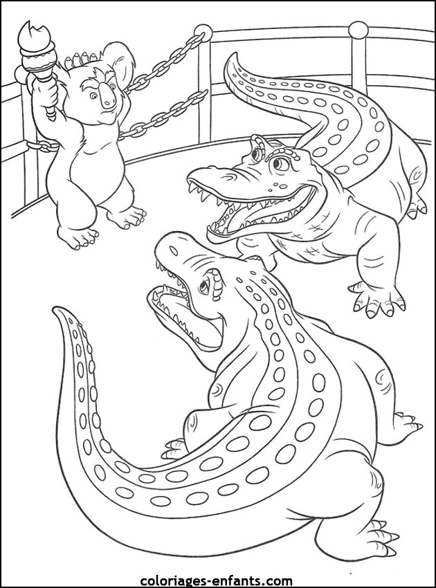 Раскраска: крокодил (Животные) #4801 - Бесплатные раскраски для печати