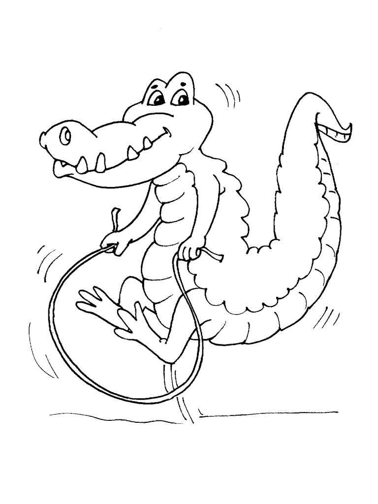 Раскраска: крокодил (Животные) #4809 - Бесплатные раскраски для печати