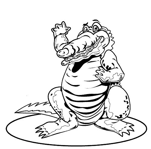 Раскраска: крокодил (Животные) #4814 - Бесплатные раскраски для печати