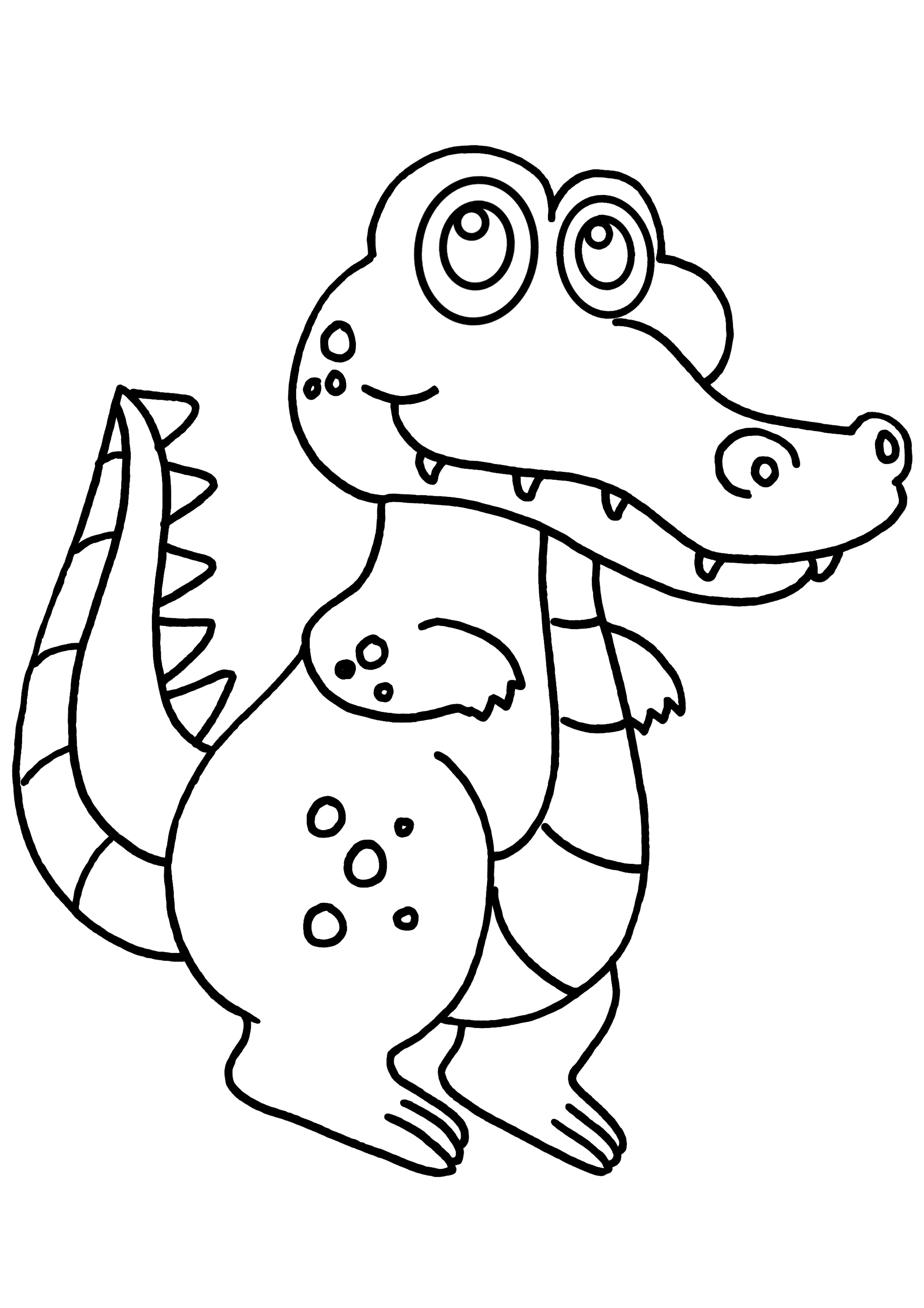 Раскраска: крокодил (Животные) #4836 - Бесплатные раскраски для печати