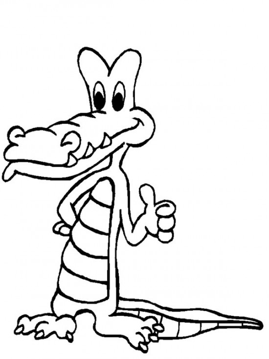 Раскраска: крокодил (Животные) #4853 - Бесплатные раскраски для печати