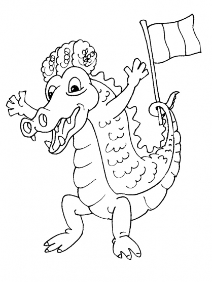 Раскраска: крокодил (Животные) #4863 - Бесплатные раскраски для печати