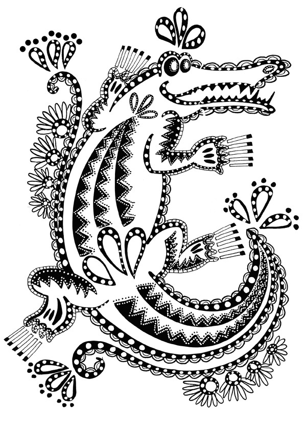 Раскраска: крокодил (Животные) #4865 - Бесплатные раскраски для печати