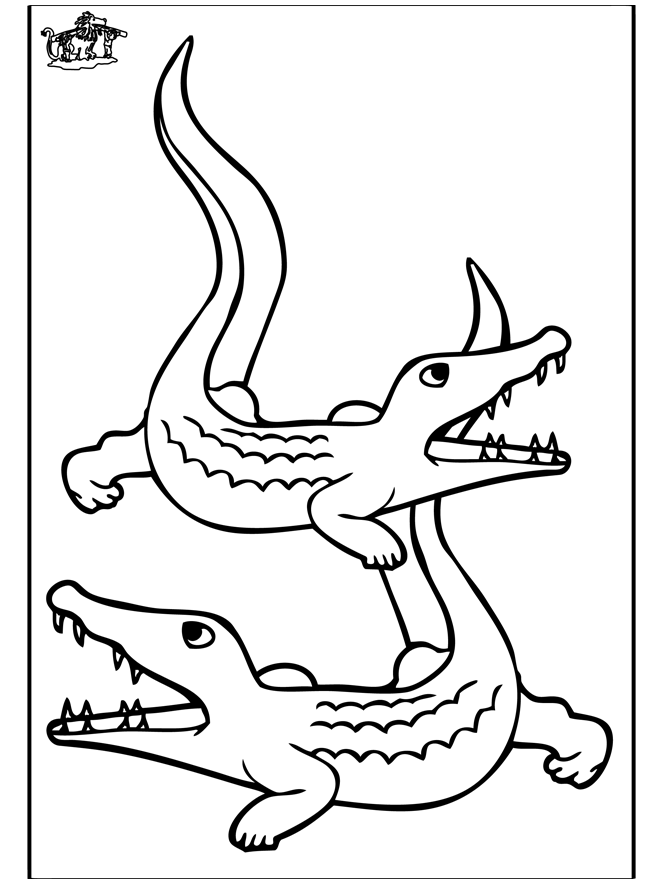 Раскраска: крокодил (Животные) #4892 - Бесплатные раскраски для печати