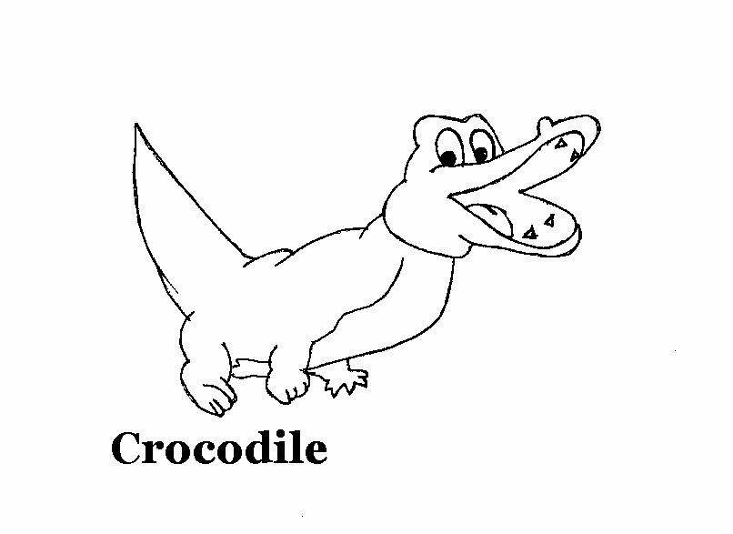 Раскраска: крокодил (Животные) #4933 - Бесплатные раскраски для печати