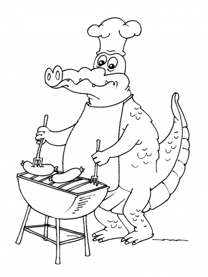 Раскраска: крокодил (Животные) #4938 - Бесплатные раскраски для печати