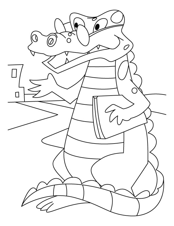 Раскраска: крокодил (Животные) #4955 - Бесплатные раскраски для печати