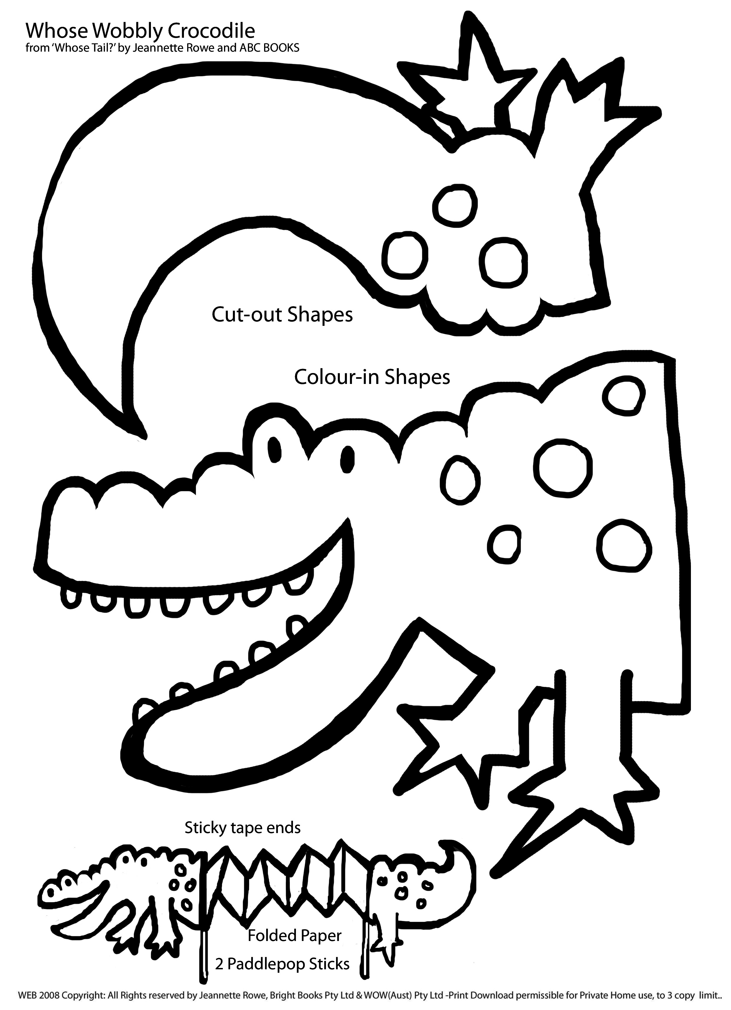 Раскраска: крокодил (Животные) #4974 - Бесплатные раскраски для печати