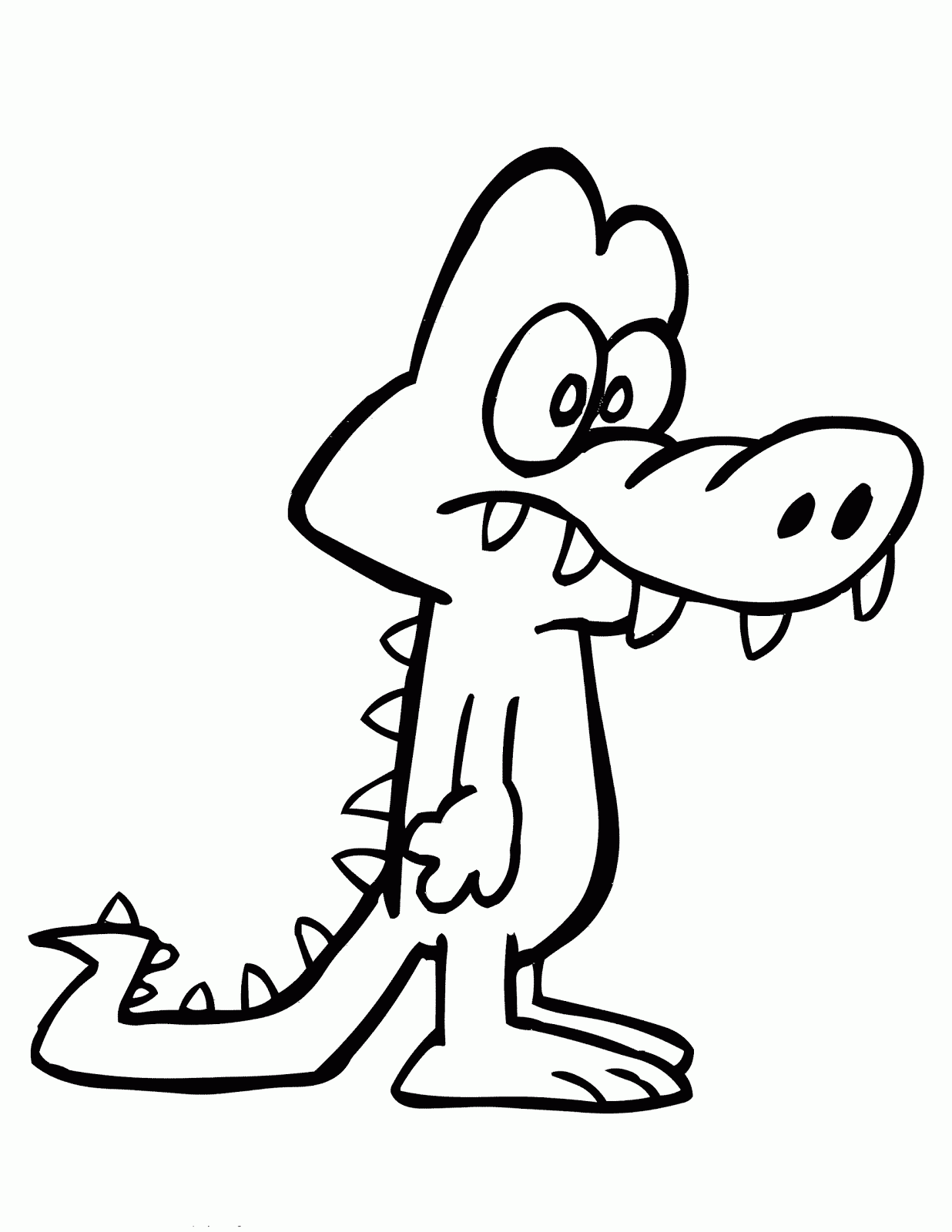 Раскраска: крокодил (Животные) #4987 - Бесплатные раскраски для печати