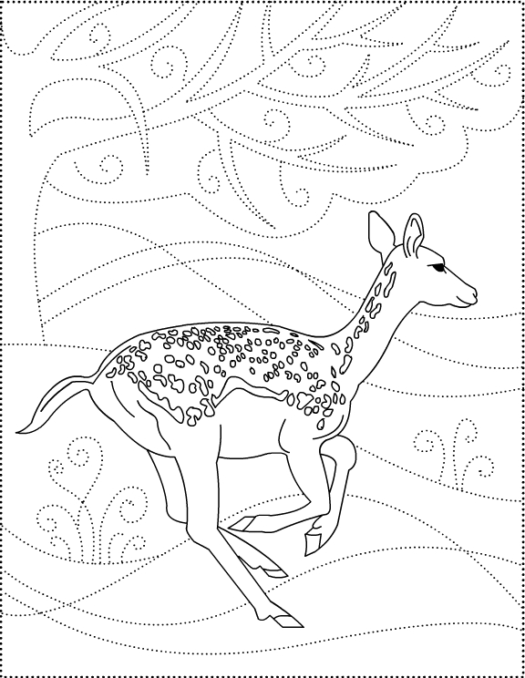 Раскраска: косуля (Животные) #2717 - Бесплатные раскраски для печати