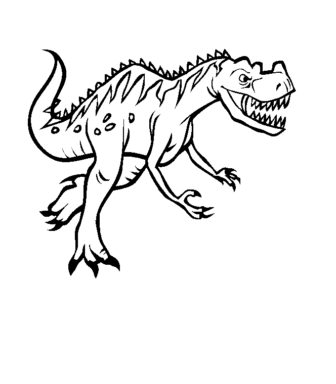 Раскраска: динозавр (Животные) #5511 - Бесплатные раскраски для печати