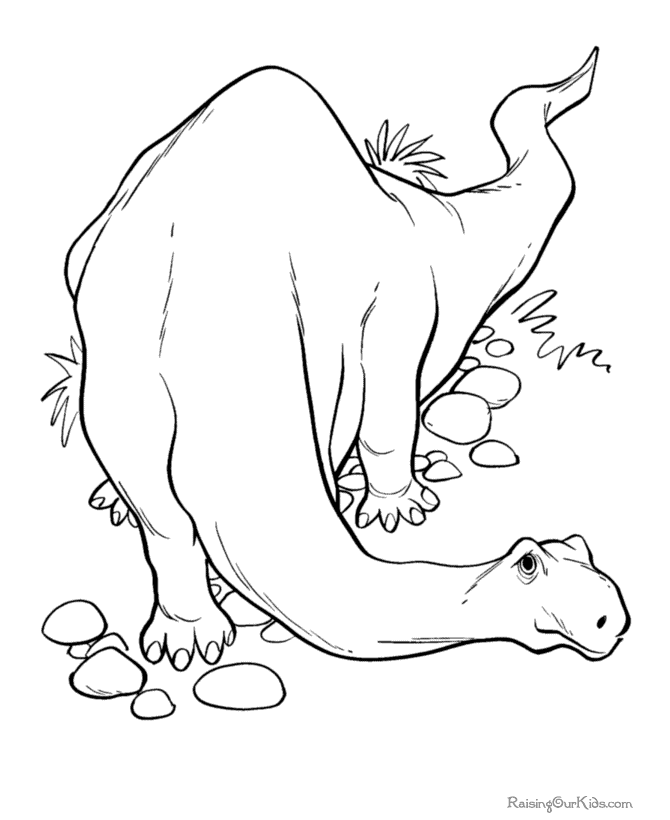 Раскраска: динозавр (Животные) #5516 - Бесплатные раскраски для печати