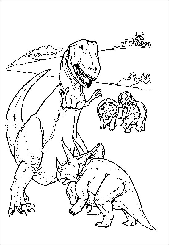 Раскраска: динозавр (Животные) #5526 - Бесплатные раскраски для печати