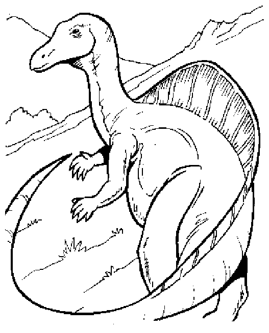 Раскраска: динозавр (Животные) #5534 - Бесплатные раскраски для печати