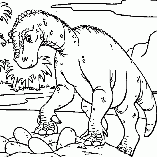 Раскраска: динозавр (Животные) #5544 - Бесплатные раскраски для печати