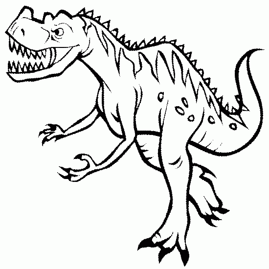 Раскраска: динозавр (Животные) #5545 - Бесплатные раскраски для печати