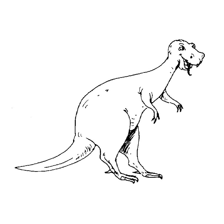 Раскраска: динозавр (Животные) #5573 - Бесплатные раскраски для печати