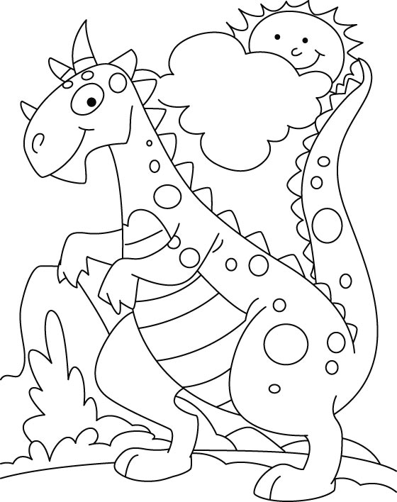 Раскраска: динозавр (Животные) #5610 - Бесплатные раскраски для печати