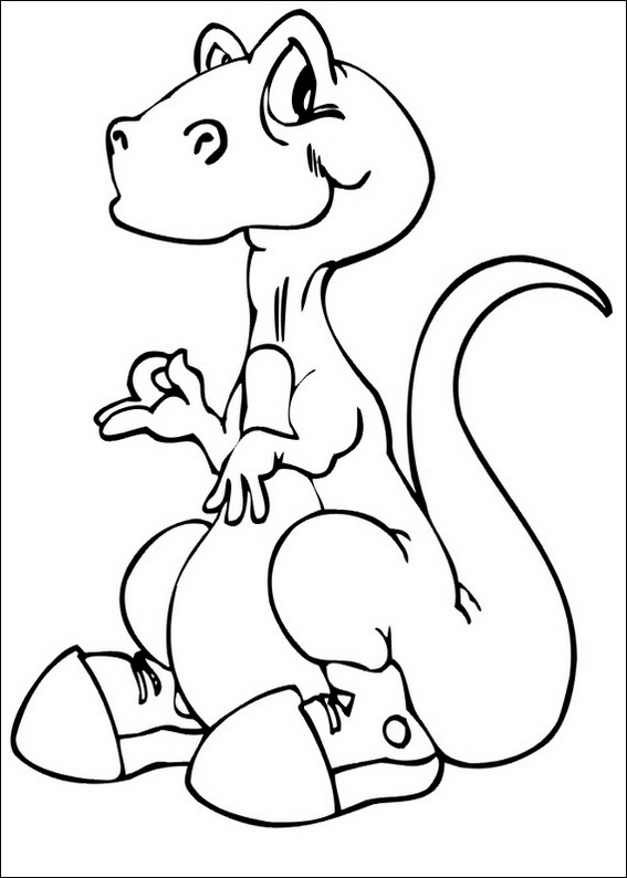 Раскраска: динозавр (Животные) #5657 - Бесплатные раскраски для печати