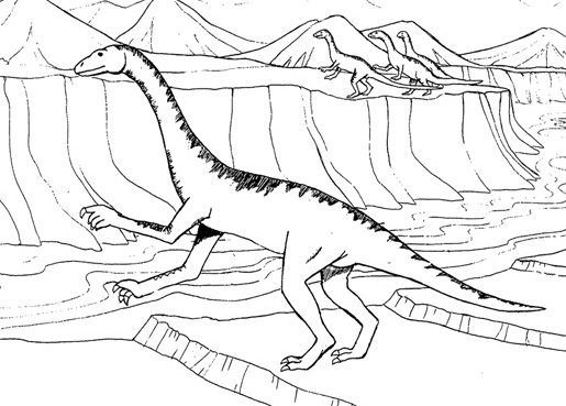 Раскраска: динозавр (Животные) #5661 - Бесплатные раскраски для печати